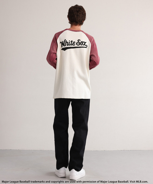 BACK TO THE FIELD(バック トゥー ザ フィールド)の「【MLB】Thermal Raglan Tee(Tシャツ/カットソー・メンズ・ピンク・MEDIUM)」の8枚目の写真