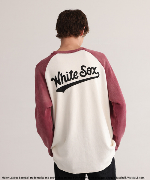 BACK TO THE FIELD(バック トゥー ザ フィールド)の「【MLB】Thermal Raglan Tee(Tシャツ/カットソー・メンズ・ピンク・MEDIUM)」の10枚目の写真