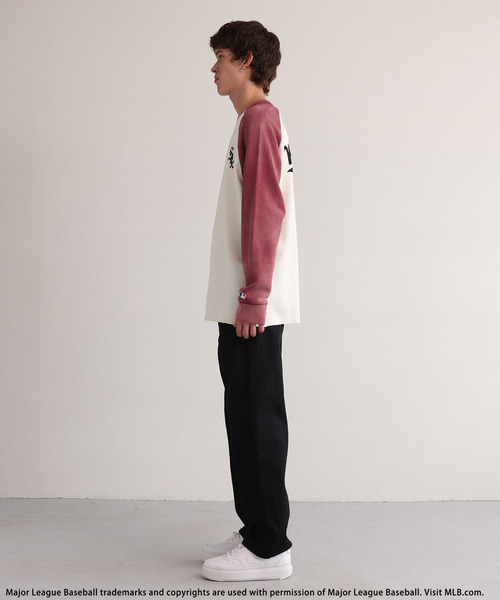 BACK TO THE FIELD(バック トゥー ザ フィールド)の「【MLB】Thermal Raglan Tee(Tシャツ/カットソー・メンズ・ピンク・MEDIUM)」の11枚目の写真