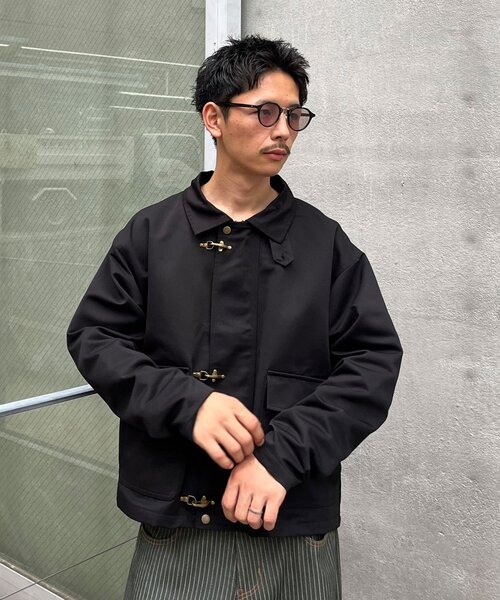CIAOPANIC(チャオパニック)の「スタンドネックファイヤーマンジャケット(ブルゾン・メンズ・ブラック/ブラウン・MEDIUM/LARGE)」の1枚目の写真