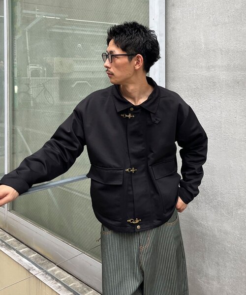 CIAOPANIC(チャオパニック)の「スタンドネックファイヤーマンジャケット(ブルゾン・メンズ・ブラック/ブラウン・MEDIUM/LARGE)」の3枚目の写真
