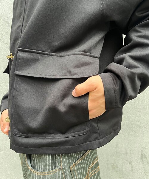 CIAOPANIC(チャオパニック)の「スタンドネックファイヤーマンジャケット(ブルゾン・メンズ・ブラック/ブラウン・MEDIUM/LARGE)」の16枚目の写真