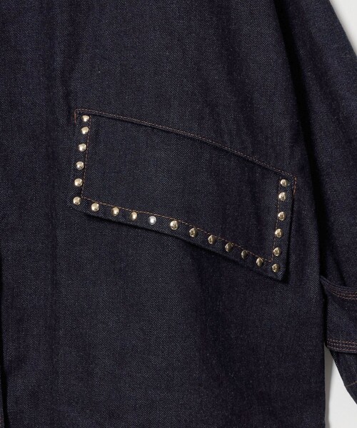 UNITED ARROWS(ユナイテッドアローズ)の「<MACKINTOSH>HUMBIE スタッズ デニムジャケット(デニムジャケット・レディース・ネイビー・6)」の6枚目の写真