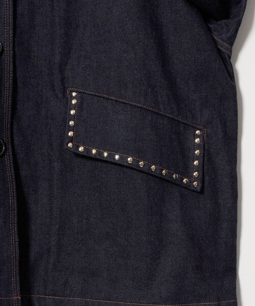 UNITED ARROWS(ユナイテッドアローズ)の「<MACKINTOSH>HUMBIE スタッズ デニムジャケット(デニムジャケット・レディース・ネイビー・6)」の7枚目の写真