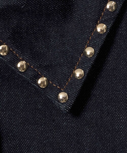 UNITED ARROWS(ユナイテッドアローズ)の「<MACKINTOSH>HUMBIE スタッズ デニムジャケット(デニムジャケット・レディース・ネイビー・6)」の8枚目の写真