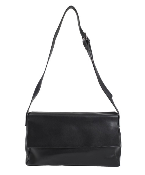 INNOCENT(イノセント)の「【BAG1】レディース ショルダーバッグ PUレザー フラップバッグ(ショルダーバッグ・レディース・ブラック・FREE)」の2枚目の写真