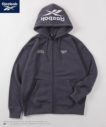 【77】【Reebok/リーボック】フードロゴ ジップアップ パーカー/フーディー/ジップパーカー/オーバーサイズ/ライトアウター/裏起毛/ユニセックス/レディース/メンズ