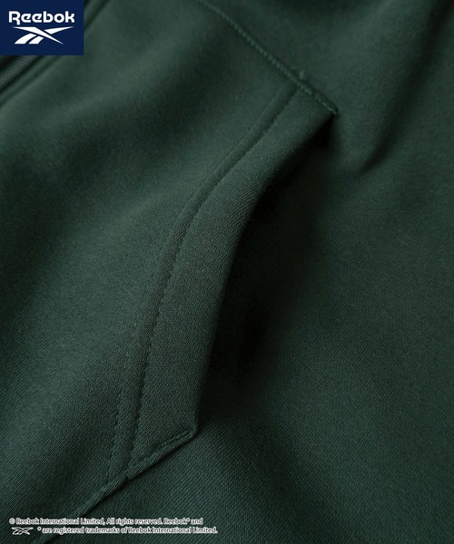 Reebok(リーボック)の「【77】【Reebok/リーボック】フードロゴ ジップアップ パーカー/フーディー/ジップパーカー/オーバーサイズ/ライトアウター/裏起毛/ユニセックス/レディース/メンズ(パーカー・メンズ・グリーン/チャコールグレー/グレー/ブラック・M/L/XL)」の8枚目の写真