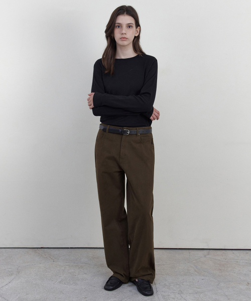 WEDNESDAYOASISFORWOMEN（ウェンズデー オアシス フォー ウーマン）の「ピーチツイル チノパンツ_KHAKI BROWN(WCB6PT06)（その他パンツ・レディース・カーキブラウン・MEDIUM/SMALL）」の3枚目の写真