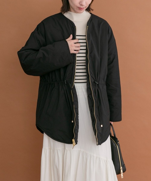 ITEMS URBANRESEARCH(アイテムズ アーバンリサーチ)の「2WAYリバーシブル中綿ブルゾン(ブルゾン・レディース・カーキ/ブラック・FREE)」の18枚目の写真