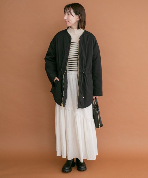 ITEMS URBANRESEARCH(アイテムズ アーバンリサーチ)の「2WAYリバーシブル中綿ブルゾン(ブルゾン・レディース・カーキ/ブラック・FREE)」の21枚目の写真