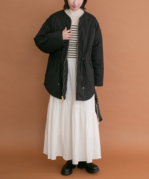 ITEMS URBANRESEARCH(アイテムズ アーバンリサーチ)の「2WAYリバーシブル中綿ブルゾン(ブルゾン・レディース・カーキ/ブラック・FREE)」の22枚目の写真