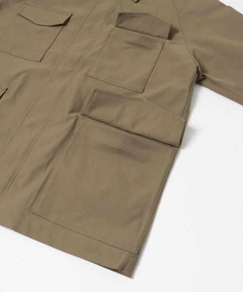 ITEMS URBANRESEARCH(アイテムズ アーバンリサーチ)の「SHADOW STRIPE ファティーグジャケット(カバーオール・メンズ・ブルー系その他/オリーブ/モカ・MEDIUM/LARGE)」の12枚目の写真