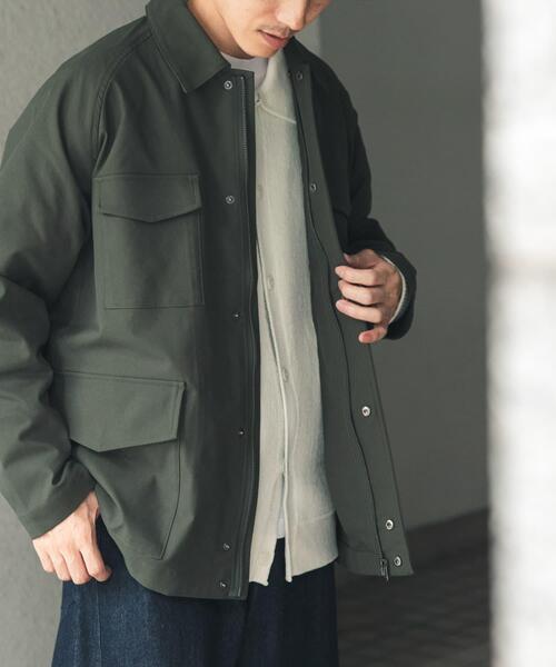 ITEMS URBANRESEARCH(アイテムズ アーバンリサーチ)の「SHADOW STRIPE ファティーグジャケット(カバーオール・メンズ・ブルー系その他/オリーブ/モカ・MEDIUM/LARGE)」の14枚目の写真