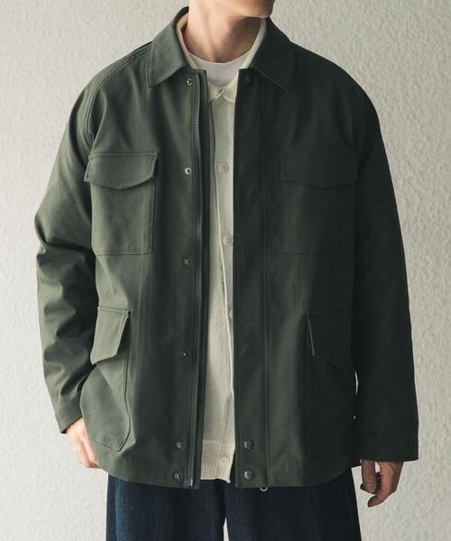 ITEMS URBANRESEARCH(アイテムズ アーバンリサーチ)の「SHADOW STRIPE ファティーグジャケット(カバーオール・メンズ・ブルー系その他/オリーブ/モカ・MEDIUM/LARGE)」の15枚目の写真
