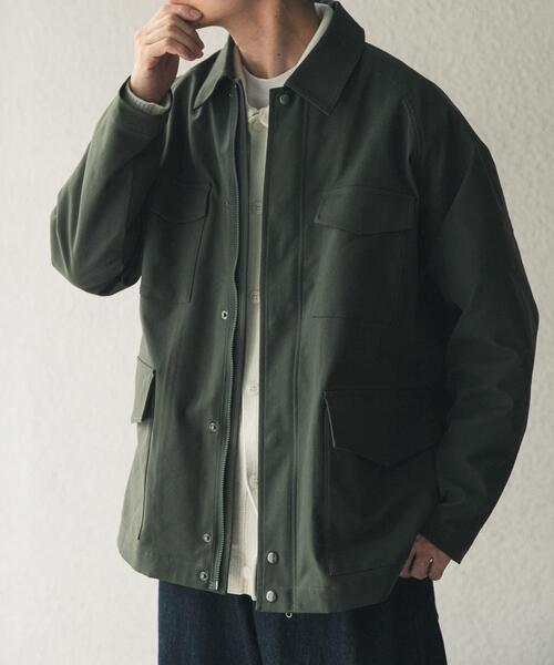ITEMS URBANRESEARCH(アイテムズ アーバンリサーチ)の「SHADOW STRIPE ファティーグジャケット(カバーオール・メンズ・ブルー系その他/オリーブ/モカ・MEDIUM/LARGE)」の16枚目の写真