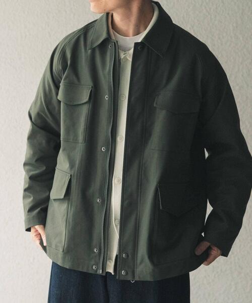 ITEMS URBANRESEARCH(アイテムズ アーバンリサーチ)の「SHADOW STRIPE ファティーグジャケット(カバーオール・メンズ・ブルー系その他/オリーブ/モカ・MEDIUM/LARGE)」の17枚目の写真