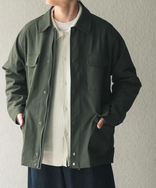 ITEMS URBANRESEARCH(アイテムズ アーバンリサーチ)の「SHADOW STRIPE ファティーグジャケット(カバーオール・メンズ・ブルー系その他/オリーブ/モカ・MEDIUM/LARGE)」の18枚目の写真