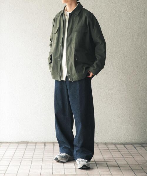 ITEMS URBANRESEARCH(アイテムズ アーバンリサーチ)の「SHADOW STRIPE ファティーグジャケット(カバーオール・メンズ・ブルー系その他/オリーブ/モカ・MEDIUM/LARGE)」の19枚目の写真