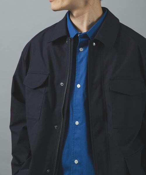 ITEMS URBANRESEARCH(アイテムズ アーバンリサーチ)の「SHADOW STRIPE ファティーグジャケット(カバーオール・メンズ・ブルー系その他/オリーブ/モカ・MEDIUM/LARGE)」の22枚目の写真