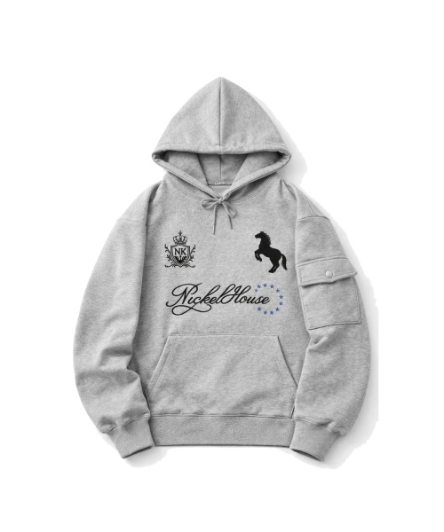 NICKEL HOUSE（ニッケルハウス）の「ニッケル26 ドンキーポケットフードパーカー（パーカー・レディース・バーガンディー/ネイビー/グレー/ブラウン・2/1）」の5枚目の写真
