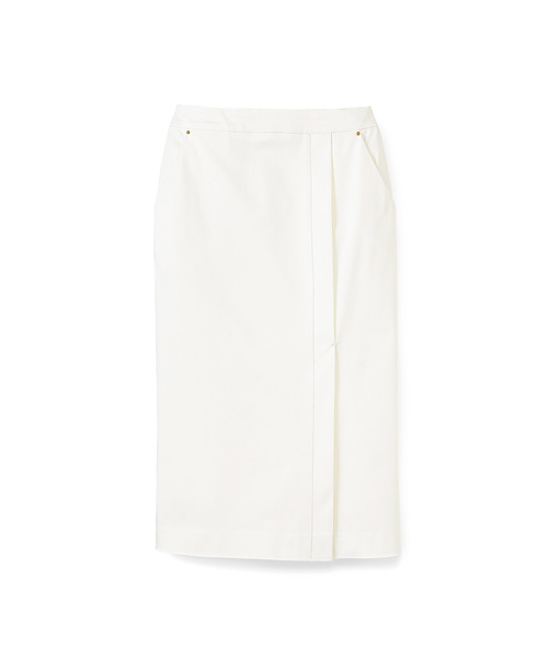 IEDIT（イディット）の「ＩＥＤＩＴレーベルコレクション　高機能素材ソロテックス（Ｒ）で着心地抜群な　ミディ丈ペンシルスカート　　　（スカート・レディース・ホワイト/ブラック・MEDIUM/XX-LARGE/LARGE/SMALL/X-LARGE）」の6枚目の写真