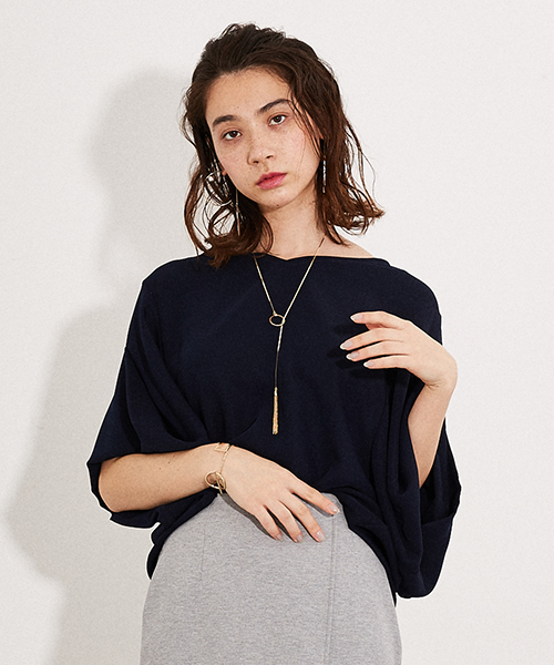 UNITED TOKYO（ユナイテッドトウキョウ）の「デザインスリーブトップ（シャツ/ブラウス・レディース・ブラック/カーキ/ホワイト/ベージュ/ネイビー/オフホワイト/ブラウン・FREE）」の3枚目の写真