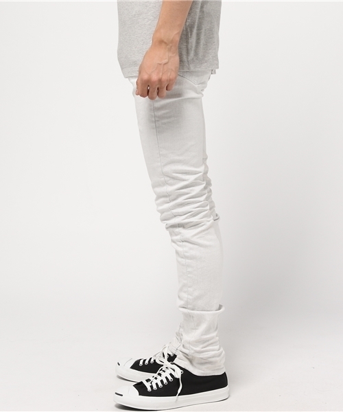 JACKROSE（ジャックローズ）の「ハイパーストレッチスノーホワイトパール加工デニム（デニムパンツ・メンズ・ホワイト・X-LARGE/MEDIUM/SMALL/LARGE）」の3枚目の写真