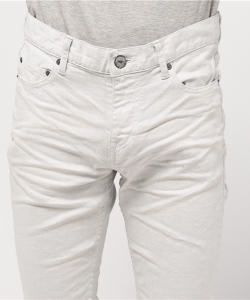 JACKROSE（ジャックローズ）の「ハイパーストレッチスノーホワイトパール加工デニム（デニムパンツ・メンズ・ホワイト・X-LARGE/MEDIUM/SMALL/LARGE）」の8枚目の写真