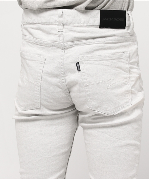 JACKROSE（ジャックローズ）の「ハイパーストレッチスノーホワイトパール加工デニム（デニムパンツ・メンズ・ホワイト・X-LARGE/MEDIUM/SMALL/LARGE）」の9枚目の写真