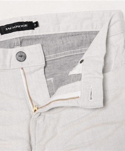 JACKROSE（ジャックローズ）の「ハイパーストレッチスノーホワイトパール加工デニム（デニムパンツ・メンズ・ホワイト・X-LARGE/MEDIUM/SMALL/LARGE）」の12枚目の写真