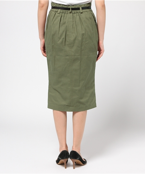 actuel(アクチュエル)の「ベルト付きフロントスリットSK(スカート・レディース・カーキ/サンドベージュ・FREE)」の5枚目の写真