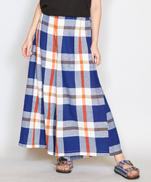 チャイハネ | 【チャイハネ】南インド綿 チェック織りガウチョパンツ / スカンツ スカーチョ(その他パンツ)