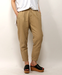 LBC | コットンリネンテーパードクロプトパンツ        (その他パンツ)