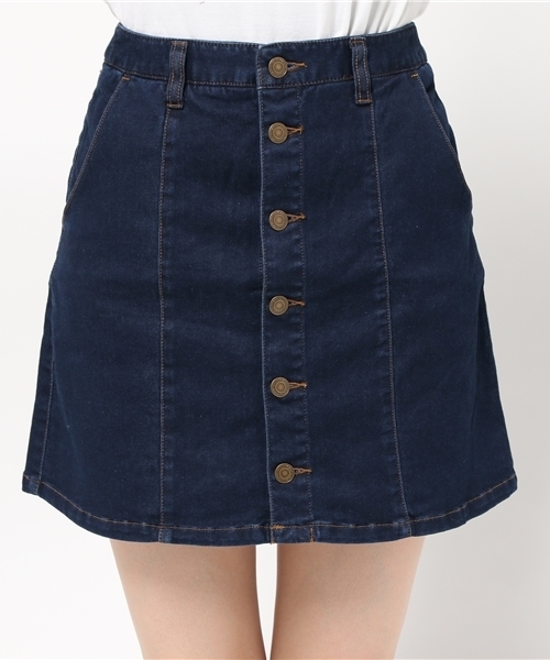 Heather(ヘザー)の「Fボタンダイケイスカート 726909(スカート・レディース・ブルー/ネイビー/キャメル・FREE)」の9枚目の写真