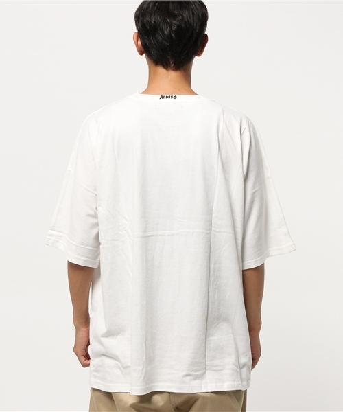 ALDIES（アールディーズ）の「Lucky Boys Big T ラッキーボーイズビッグT（Tシャツ/カットソー・メンズ・グレー/ホワイト/グリーン・FREE）」の7枚目の写真