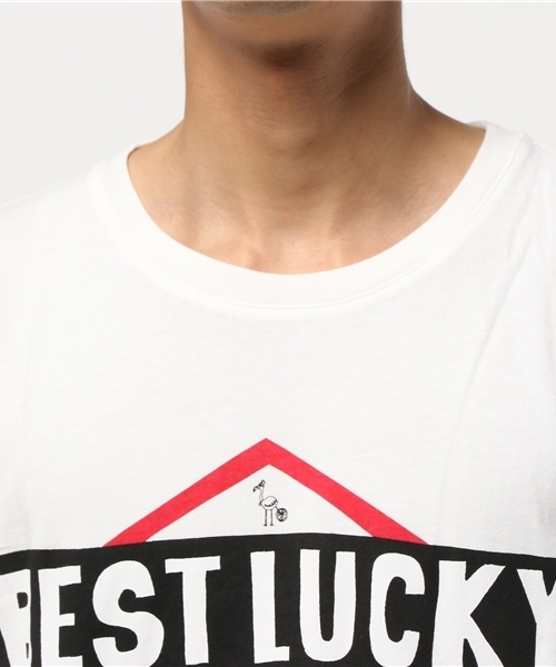 ALDIES（アールディーズ）の「Lucky Boys Big T ラッキーボーイズビッグT（Tシャツ/カットソー・メンズ・グレー/ホワイト/グリーン・FREE）」の8枚目の写真