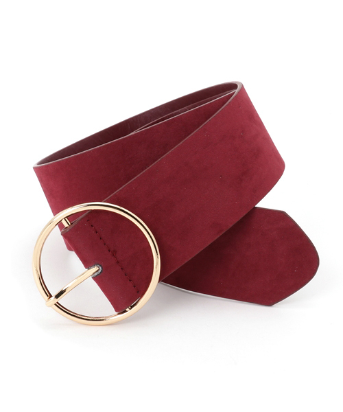 WEGO（ウィゴー）の「WEGO/リングワイドベルト（ベルト・レディース・キャメル/レッド/ブラウン/ブラック・FREE）」の4枚目の写真