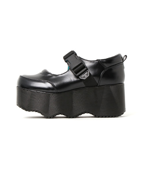 YOSUKE（ヨースケ）の「「YOSUKE/ヨースケ」厚底ストラップスニーカー（スニーカー・レディース・ブルー系その他/ブラック/ホワイト・LL/M/S/L）」の4枚目の写真