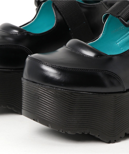 YOSUKE（ヨースケ）の「「YOSUKE/ヨースケ」厚底ストラップスニーカー（スニーカー・レディース・ブルー系その他/ブラック/ホワイト・LL/M/S/L）」の7枚目の写真