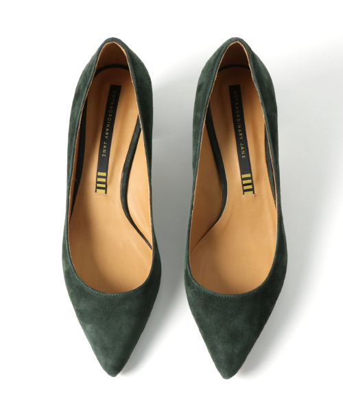 STUDIOUS(ステュディオス)の「【EXTRAORDINARY JANE】SUEDE PAMPS(パンプス・レディース・ブラック/グリーン・SMALL/LARGE/MEDIUM)」の6枚目の写真