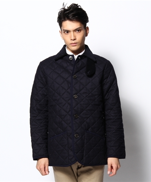 HELIOPOLE MEN(エリオポールメン)の「MACKINTOSH ウールキルティングジャケット(その他アウター・メンズ・ネイビー/グレー・36/40/38)」の2枚目の写真