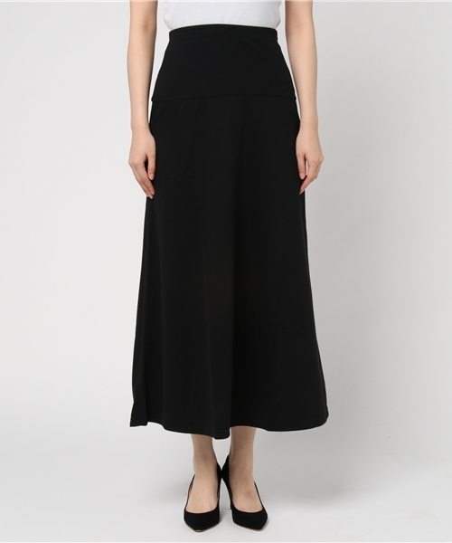 GeeRA（ジーラ）の「お腹まわりラクチン！マキシスカート（スカート・レディース・ブラック/チャコール/ベージュ・SMALL/MEDIUM/LARGE/X-LARGE）」の4枚目の写真