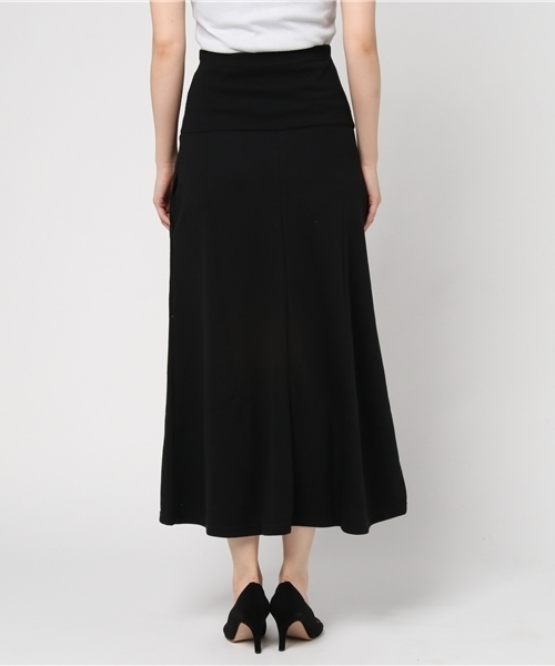 GeeRA（ジーラ）の「お腹まわりラクチン！マキシスカート（スカート・レディース・ブラック/チャコール/ベージュ・SMALL/MEDIUM/LARGE/X-LARGE）」の6枚目の写真