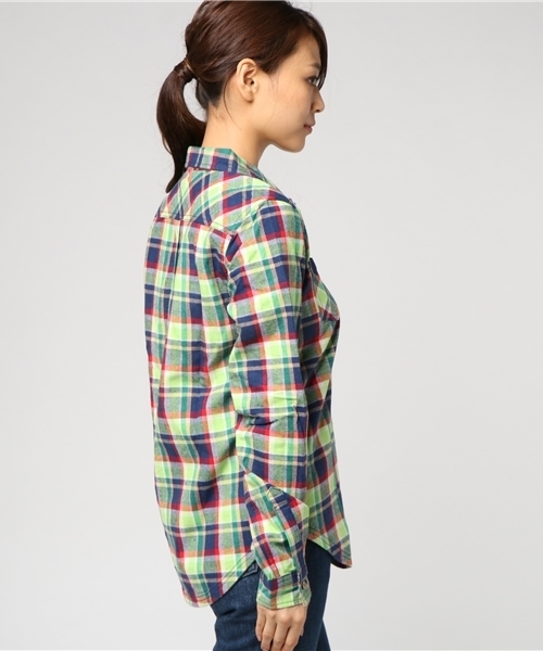 rip curl（リップカール）の「L/Sｼｬﾂ（シャツ/ブラウス・レディース・ネイビー/ピンク・MEDIUM）」の5枚目の写真