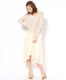 Chico | ルーズニット×フレアOP(ワンピース)