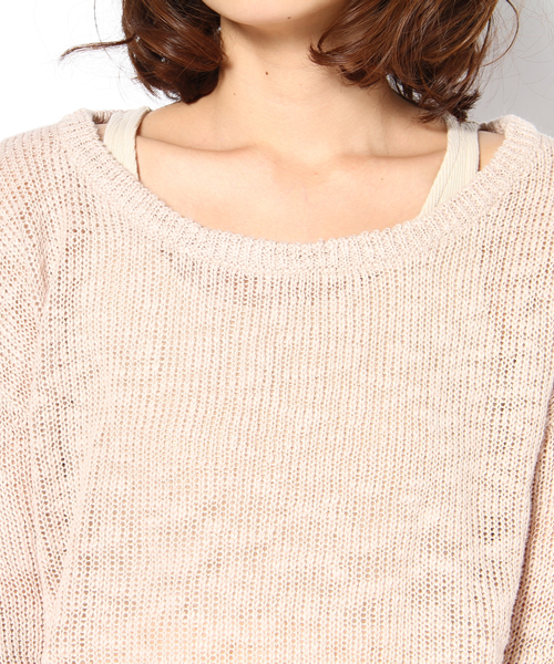 Chico（チコ）の「ルーズニット×フレアOP（ワンピース・レディース・アイボリー・FREE）」の3枚目の写真