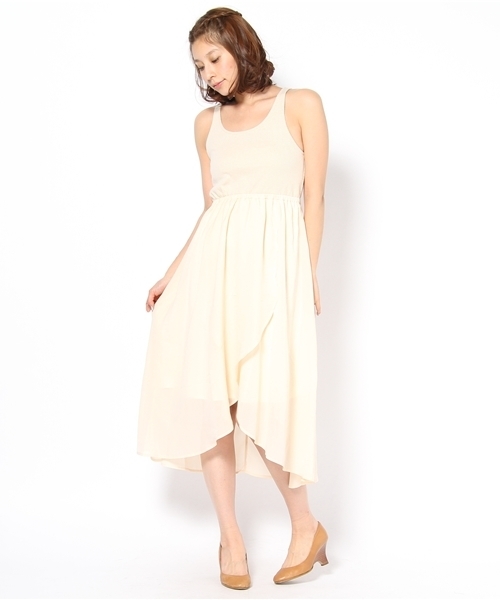 Chico（チコ）の「ルーズニット×フレアOP（ワンピース・レディース・アイボリー・FREE）」の8枚目の写真