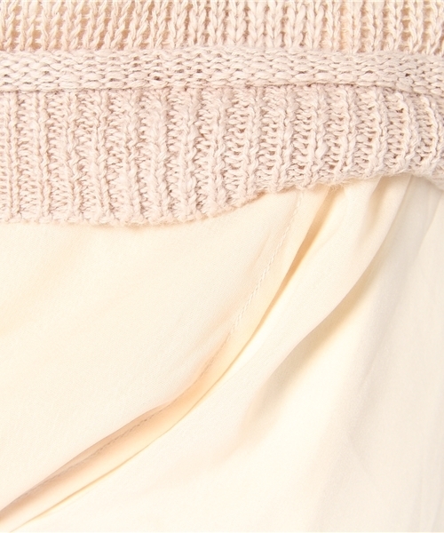 Chico（チコ）の「ルーズニット×フレアOP（ワンピース・レディース・アイボリー・FREE）」の6枚目の写真