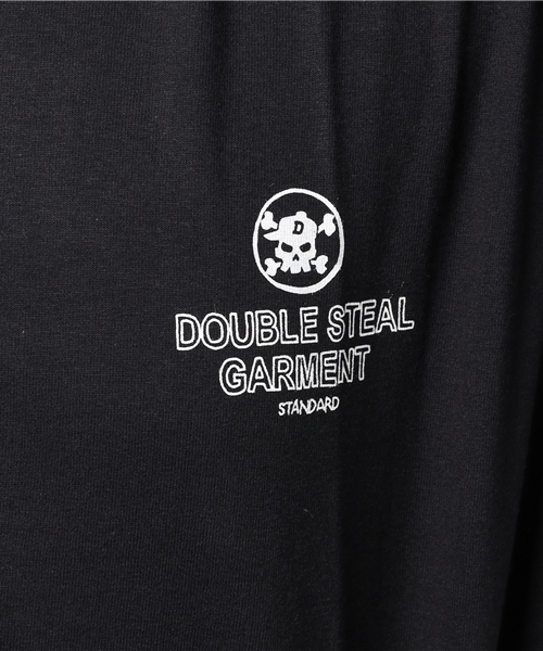 DOUBLE STEAL（ダブルスティール）の「Arm Print DOU 長袖Ｔシャツ（Tシャツ/カットソー・メンズ・ブラック/ホワイト×ブラック/ホワイト×ピンク/ライトピンク・MEDIUM/LARGE/X-LARGE）」の8枚目の写真